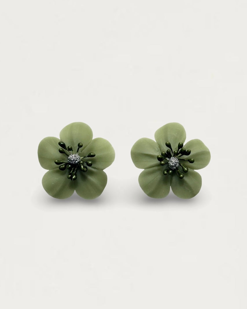 PENDIENTES CAMELIA TRÉBOL