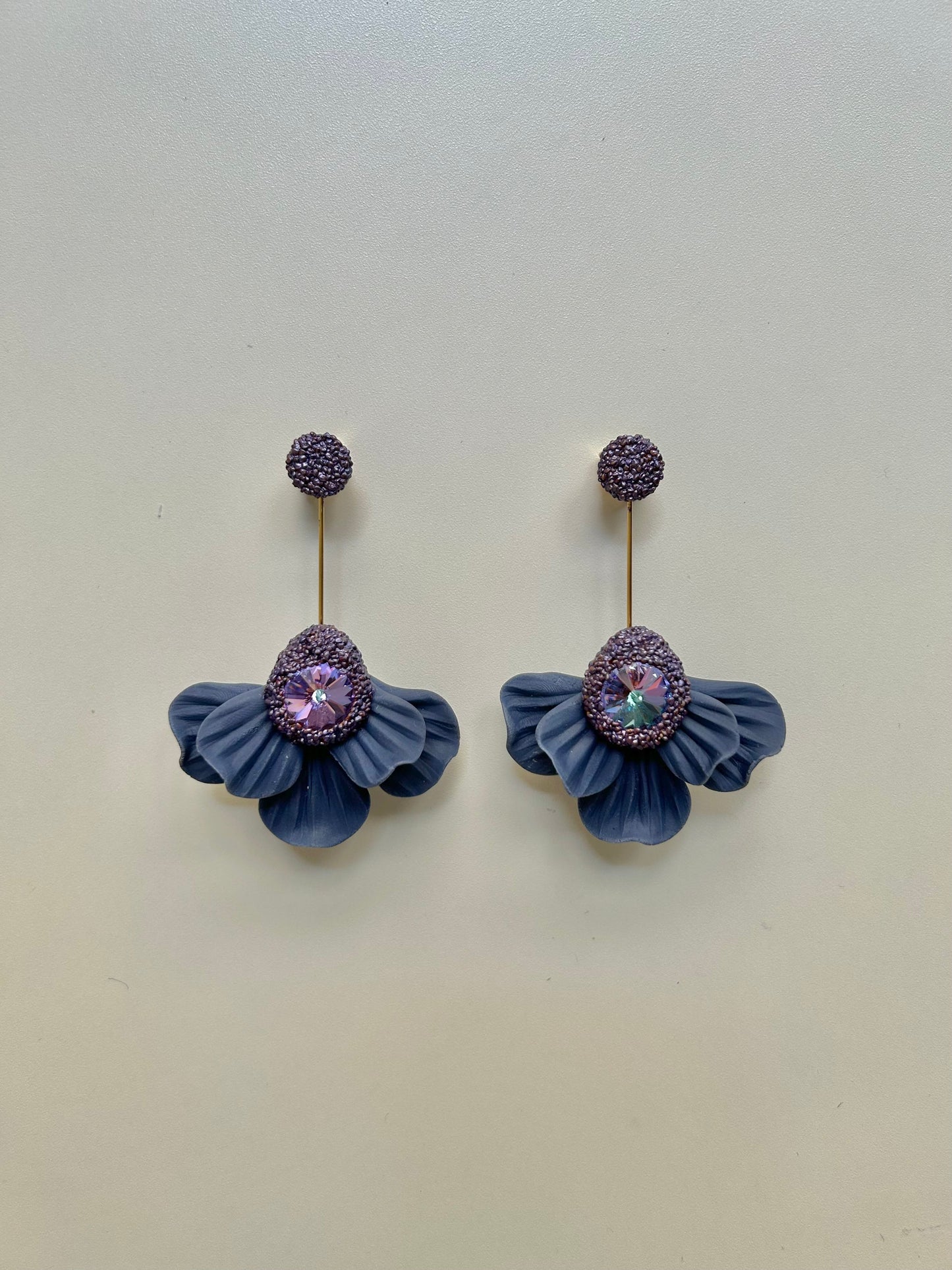 PENDIENTES ABANICO UVA
