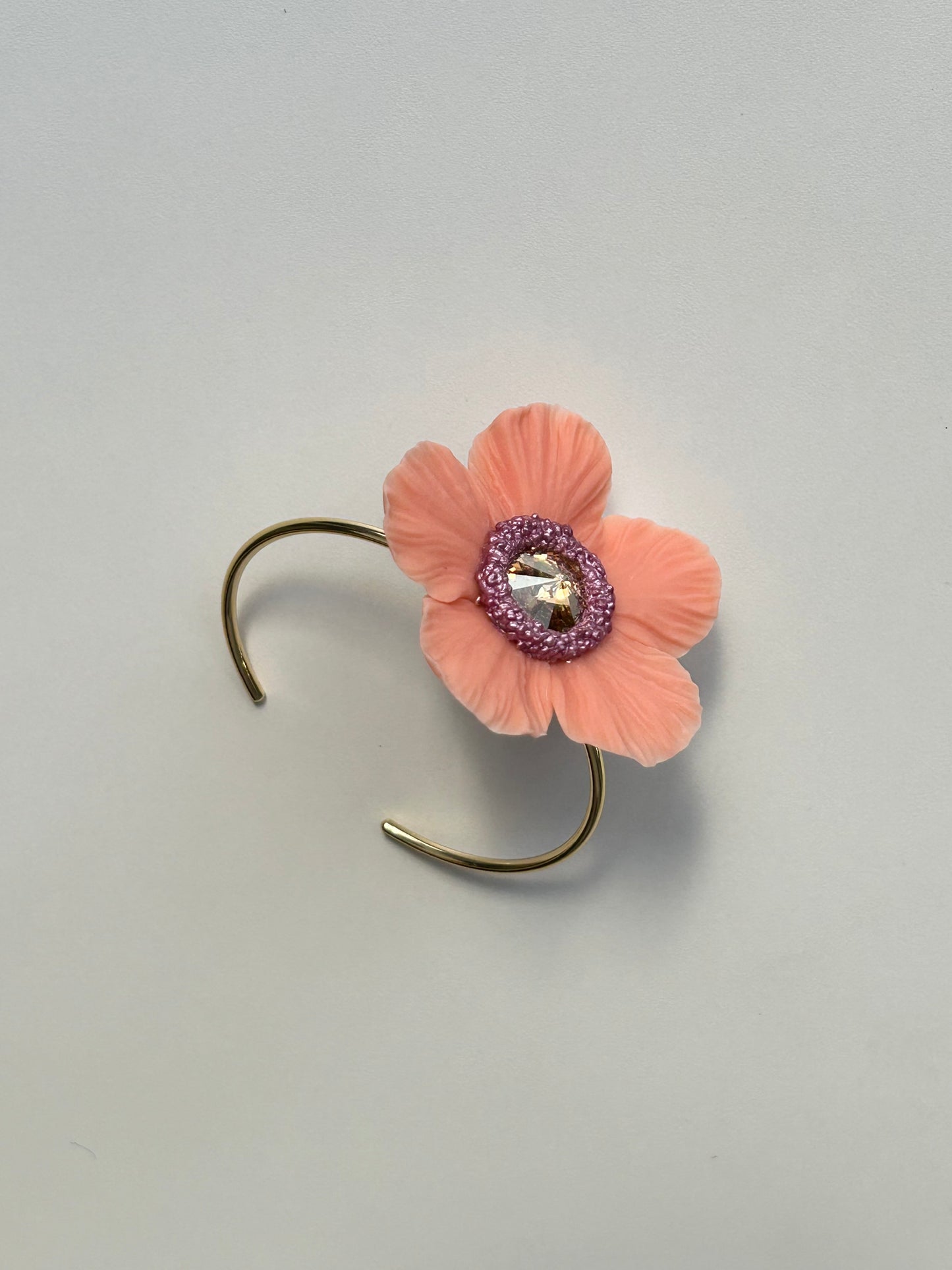 BRAZALETE ANÉMONA CORAL ROSADO SENCILLO
