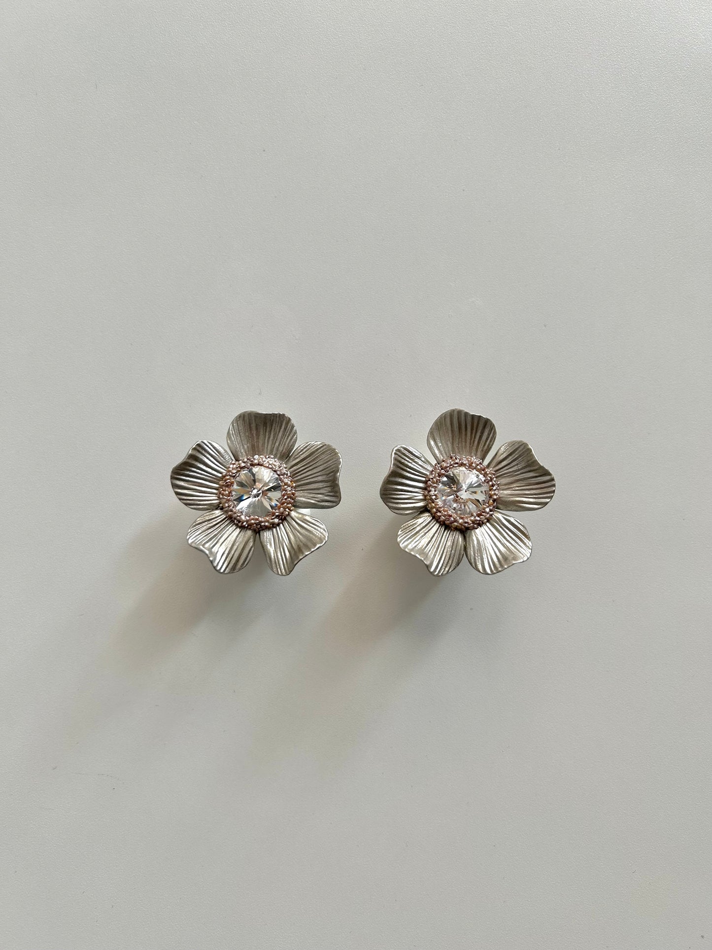PENDIENTES CHABELA PARTY PLATA CRISTAL