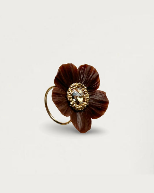 ANILLO ANÉMONA CHOCOLATE EDICIÓN LIMITADA