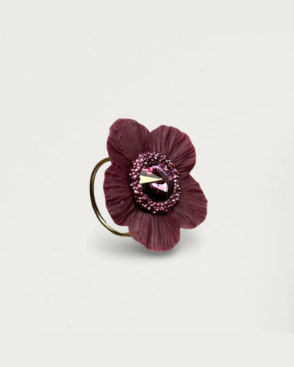 ANILLO ANÉMONA BERENJENA LIMITED EDITION