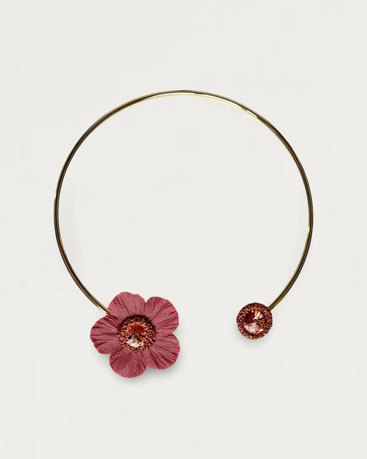 CHOKER ANÉMONA ROSA MARSALA
