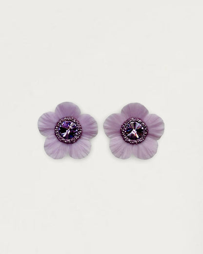 PENDIENTES ANÉMONA MALVA