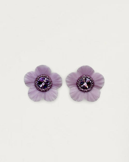 PENDIENTES ANÉMONA MALVA