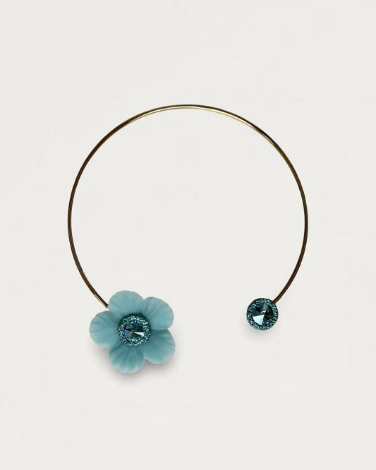 CHOKER ANÉMONA AZUL OCÉANO