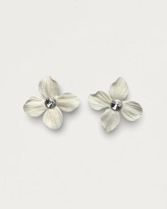 PENDIENTES HORTENSIA WHITE