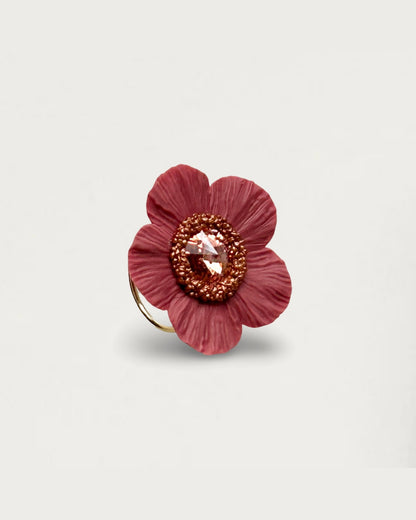ANILLO ANÉMONA ROSA MARSALA