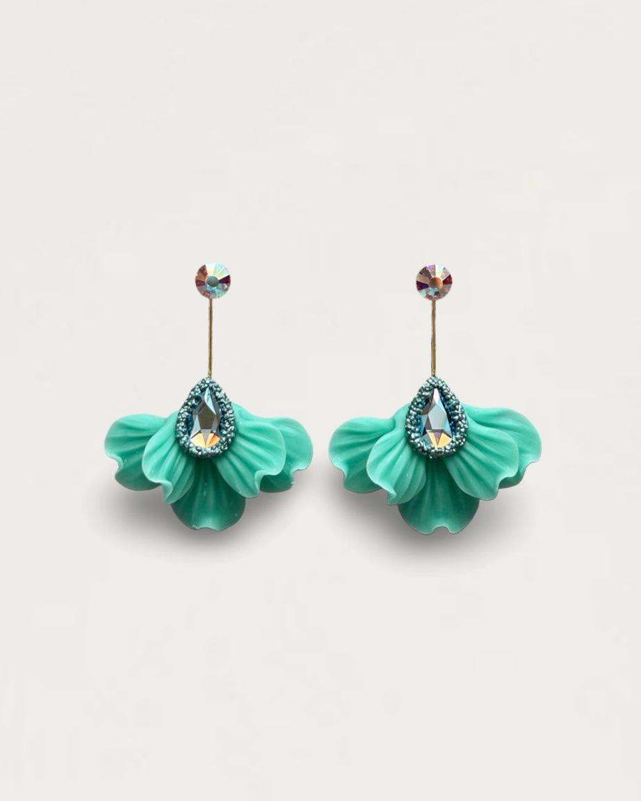 PENDIENTES ABANICO TURQUESA EDICIÓN LIMITADA