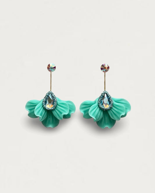 PENDIENTES ABANICO TURQUESA EDICIÓN LIMITADA