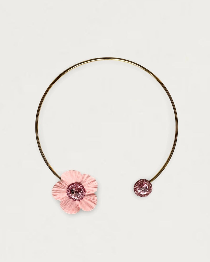 CHOKER ANÉMONA ROSA BEBE