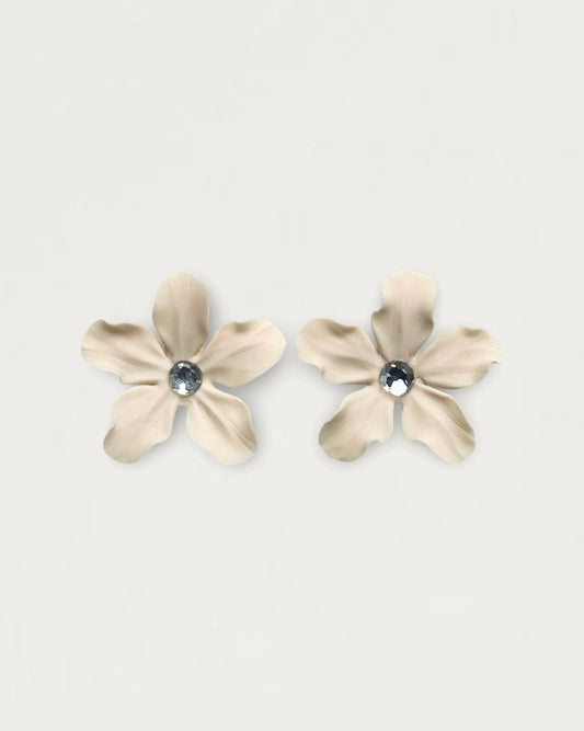 PENDIENTES MAGNOLIA HUESO