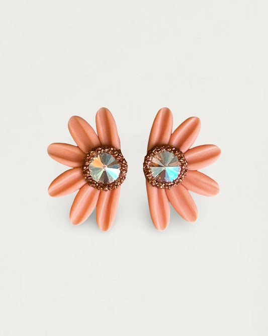 PENDIENTES DAISY PARTY SALMÓN  LE PETITE LIMITED EDITION
