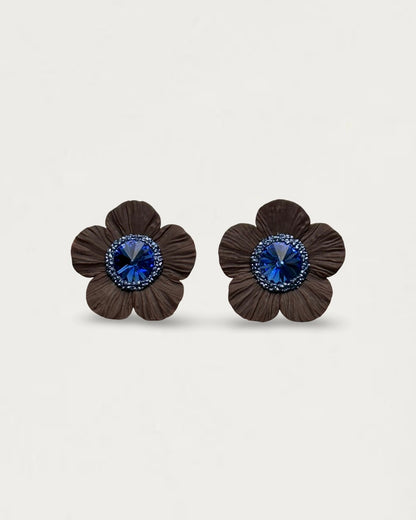 PENDIENTES ANÉMONA MARRÓN ZAFIRO
