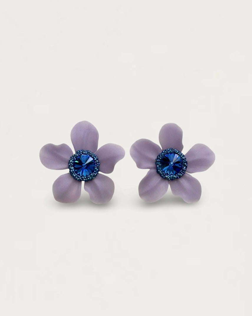 PENDIENTES MAGNOLIA TANZANITA