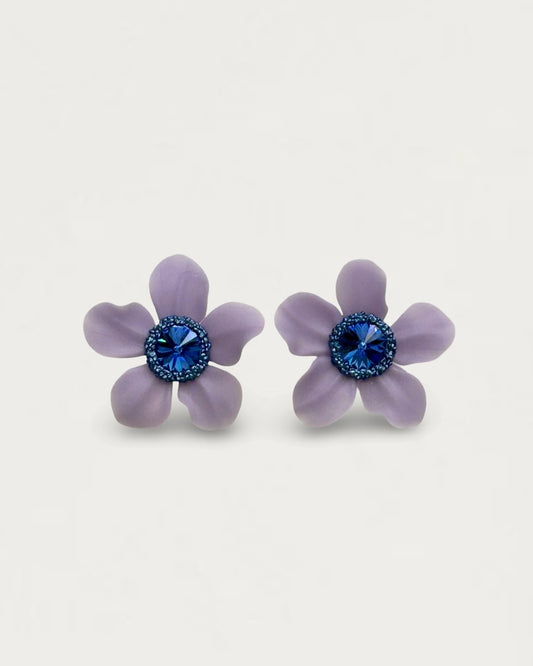 PENDIENTES MAGNOLIA TANZANITA
