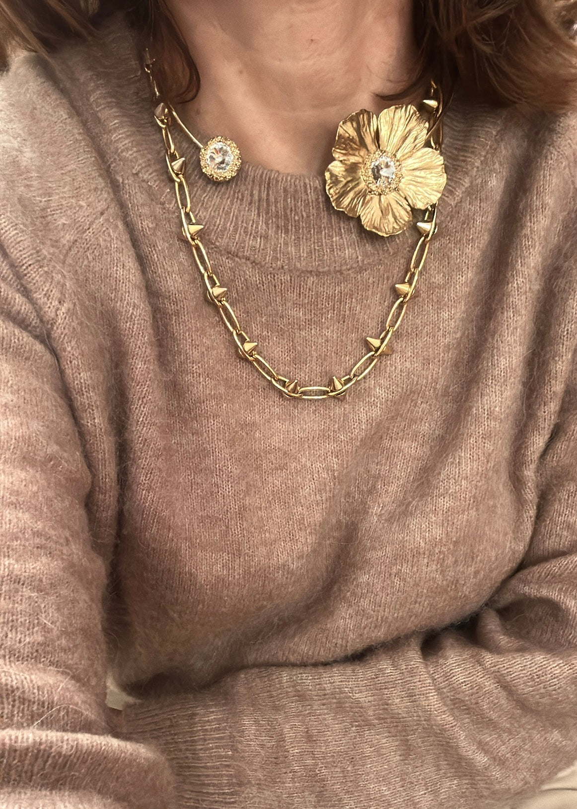 CHOKER ANÉMONA PLATA