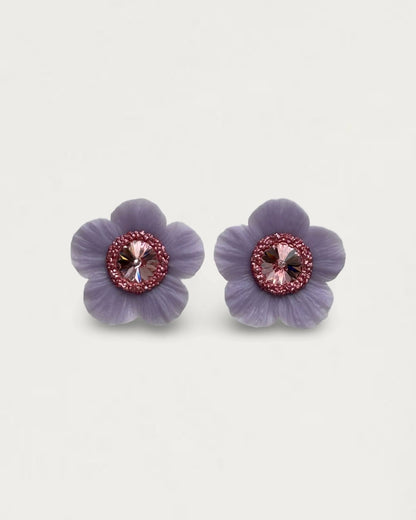 PENDIENTES ANÉMONA MALVA