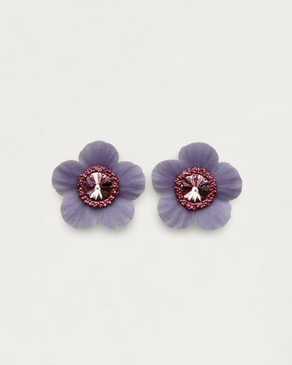 PENDIENTES ANÉMONA MALVA