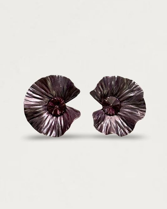 PENDIENTES LOTO CIRUELA XL