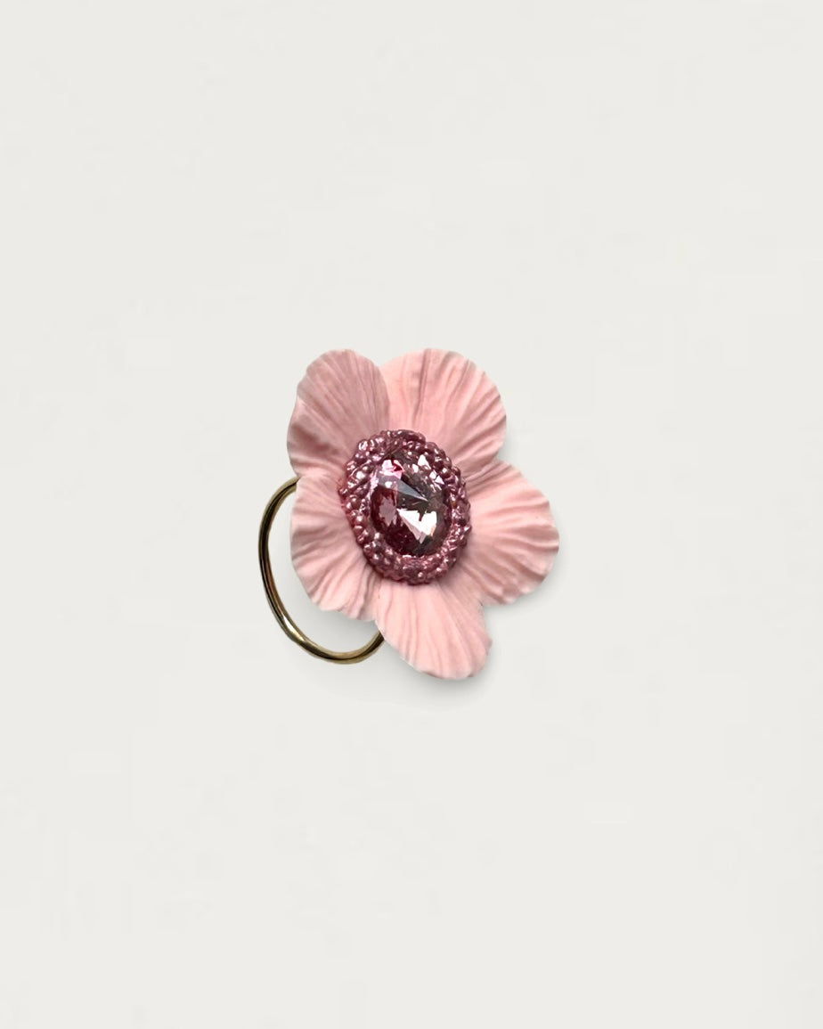 ANILLO ANÉMONA ROSA BEBE