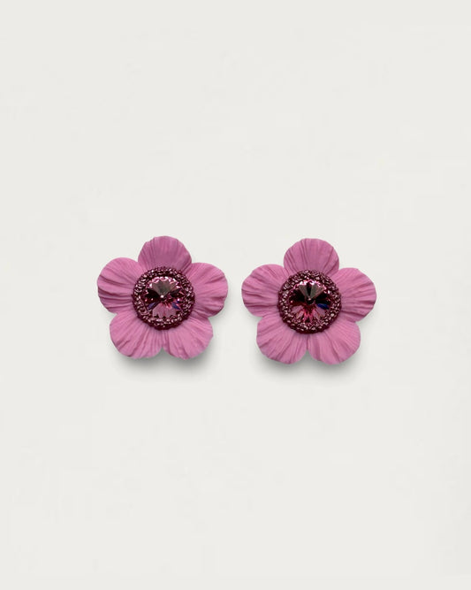 PENDIENTES ANÉMONA FUSCIA