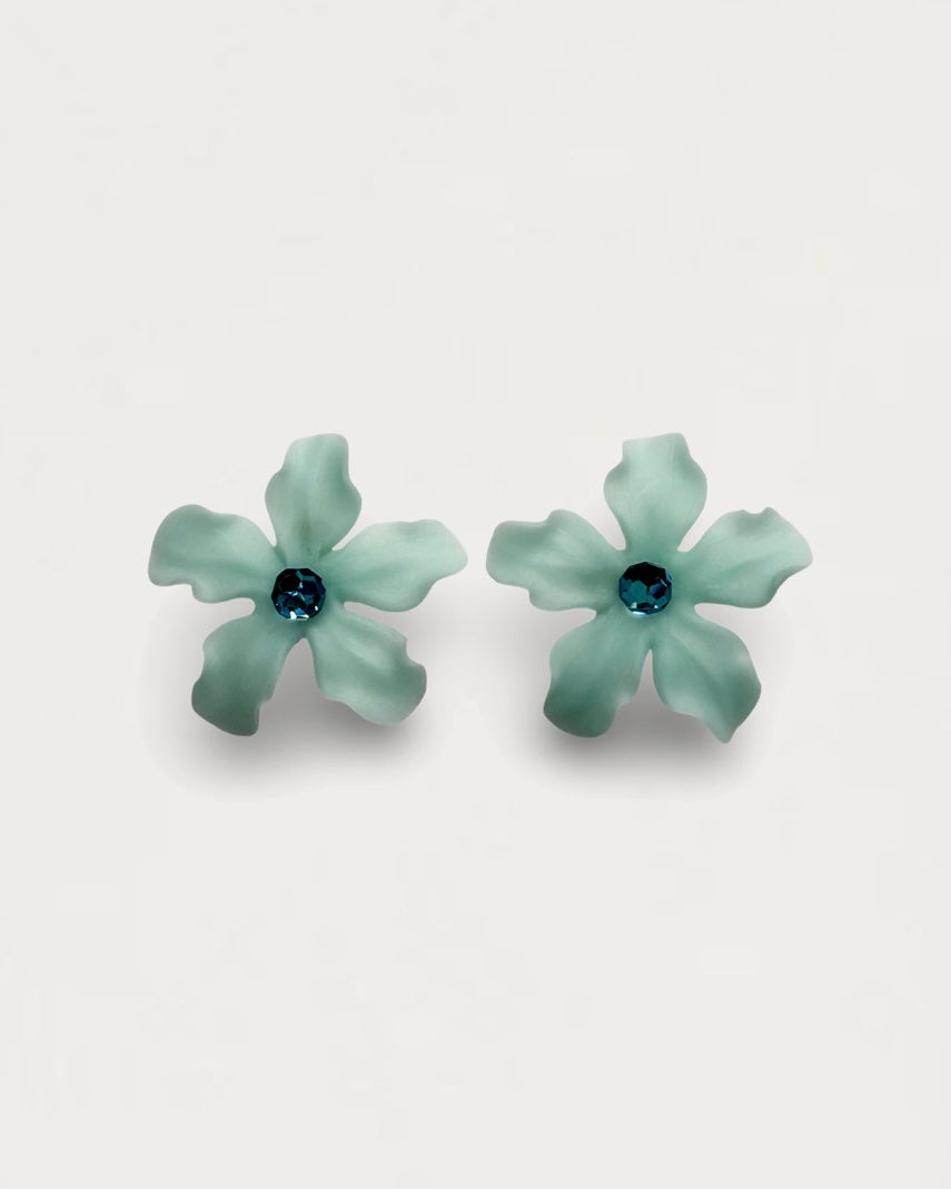 PENDIENTES MAGNOLIA AGUAMARINA