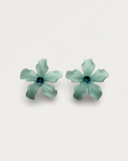 PENDIENTES MAGNOLIA AGUAMARINA