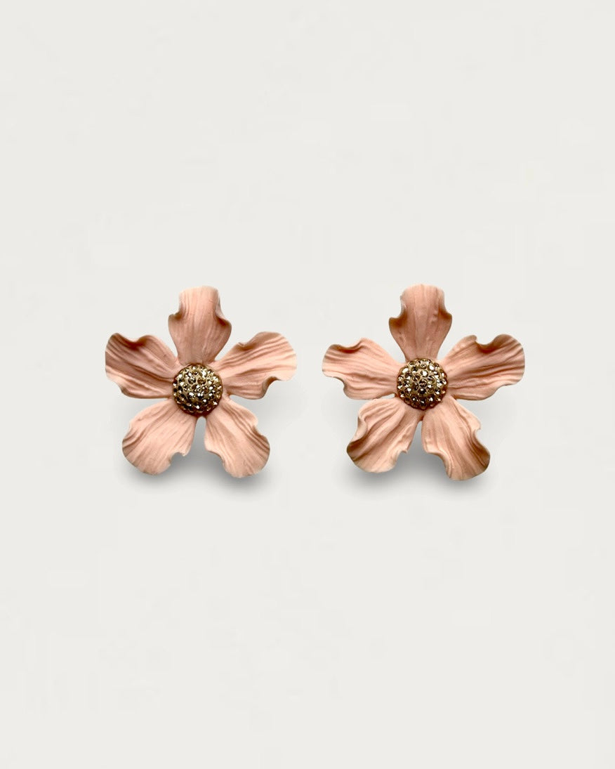 PENDIENTES AZALEA ROSA NUDE