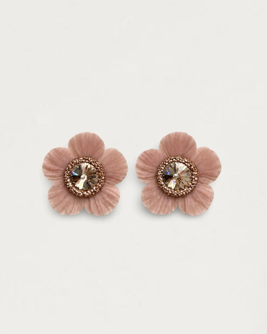 PENDIENTES ANÉMONA ROSA TIERRA