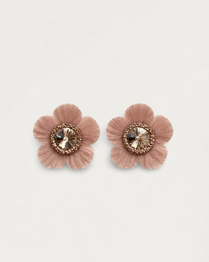 PENDIENTES ANÉMONA ROSA TIERRA