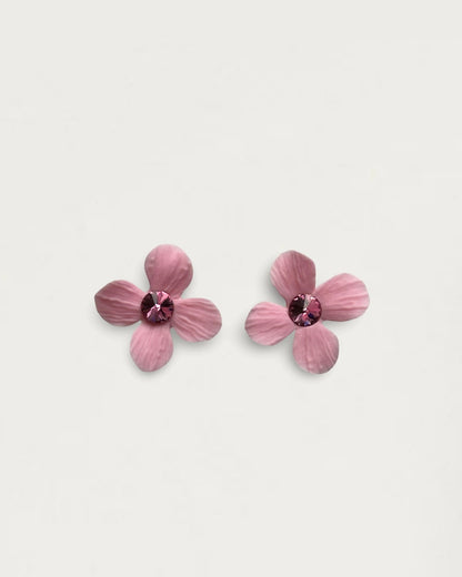 PENDIENTES HORTENSIA ROSA