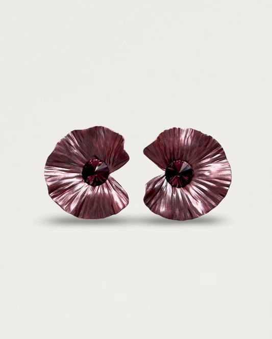 PENDIENTES LOTO CIRUELA XL