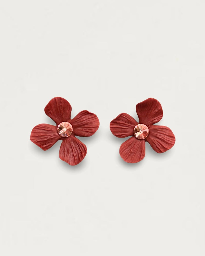 PENDIENTES HORTENSIA TEJA LIMITED EDITION