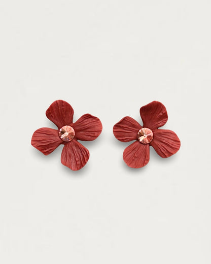 PENDIENTES HORTENSIA TEJA LIMITED EDITION