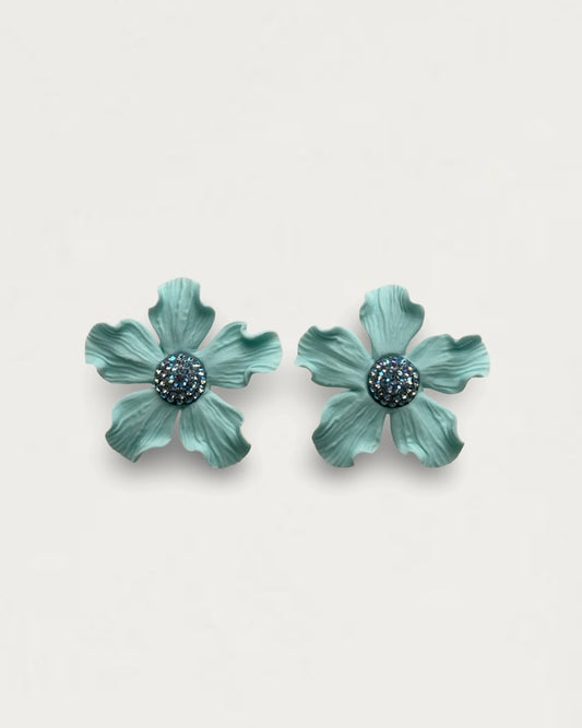 PENDIENTES AZALEA AZUL TURQUESA