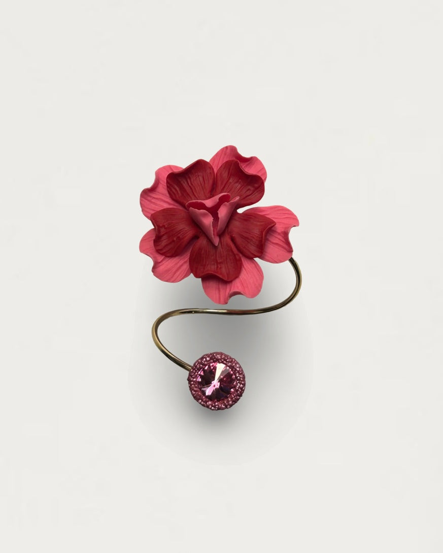BRAZALETE PEONÍA FRAMBUESA