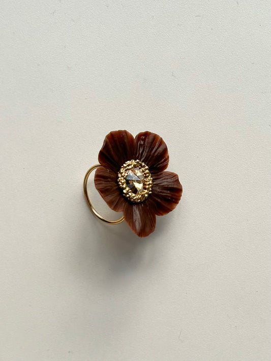 ANILLO ANÉMONA CHOCOLATE EDICIÓN LIMITADA