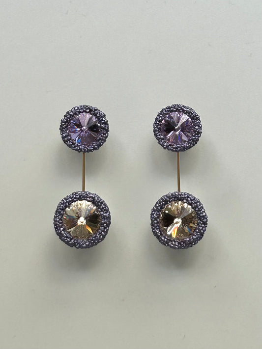 PENDIENTES ESPORA ARÁNDANO