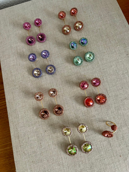 PENDIENTES ESPORA ARÁNDANO