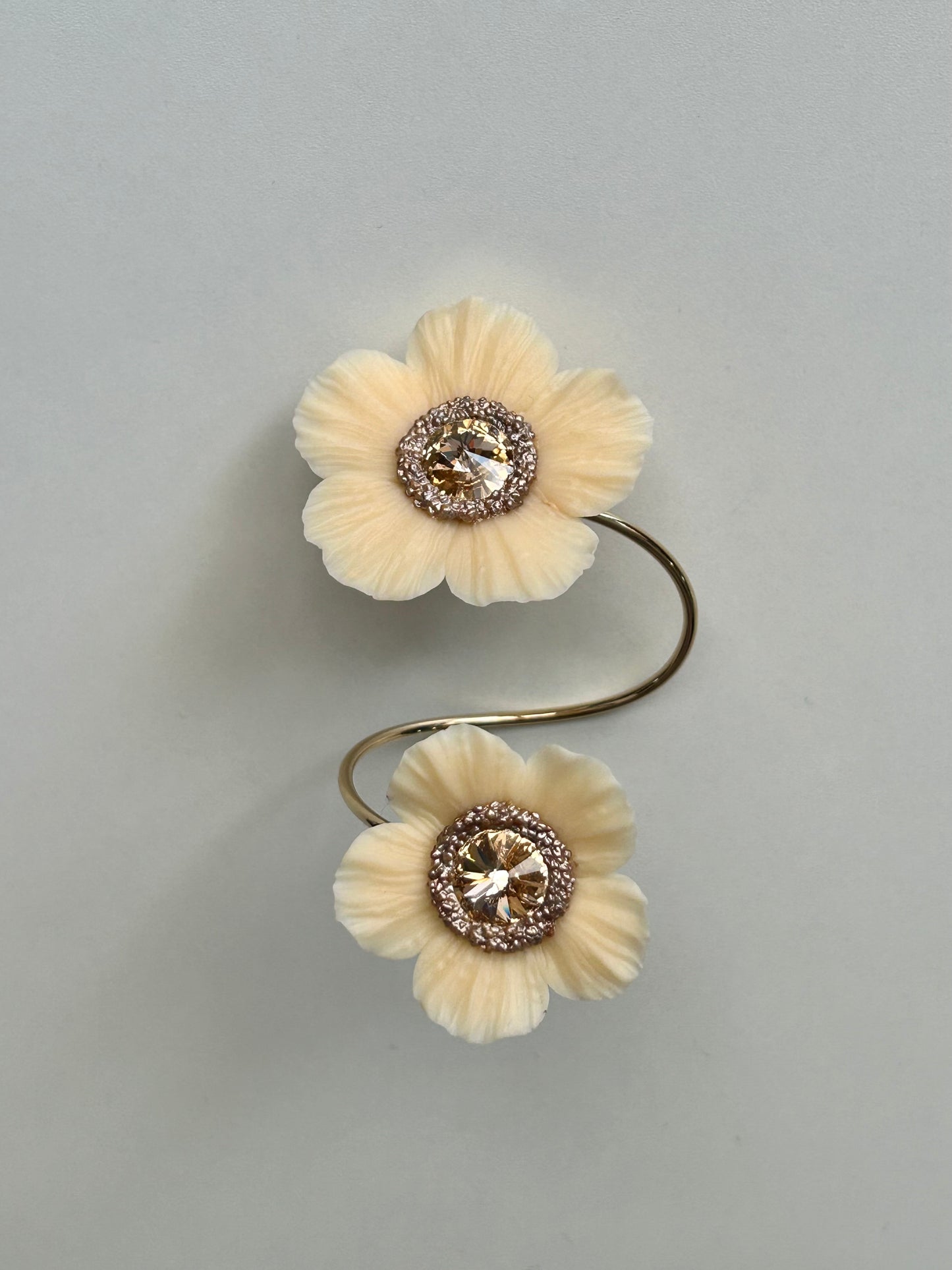 BRAZALETE ANÉMONA VAINILLA DOBLE