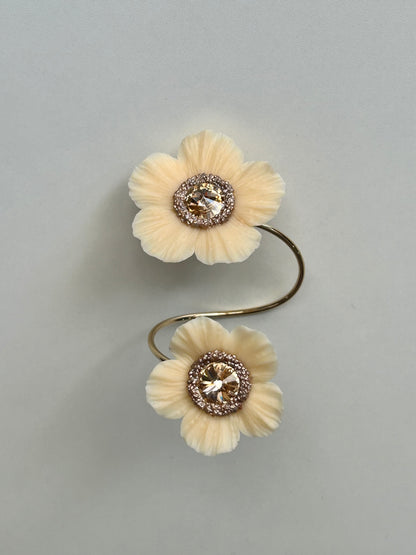 BRAZALETE ANÉMONA VAINILLA DOBLE