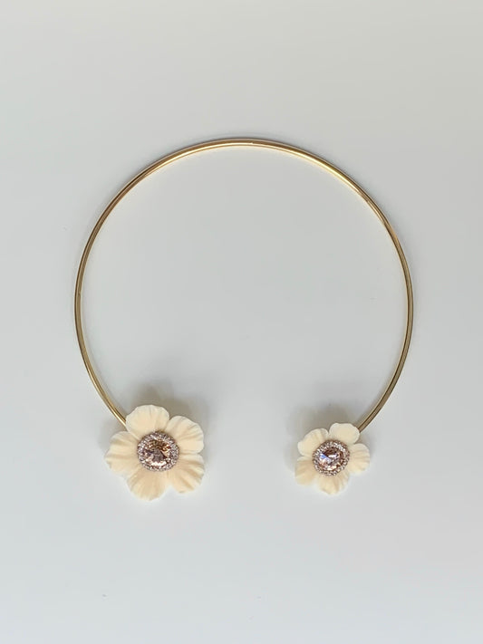 CHOKER ANÉMONA BEIGE