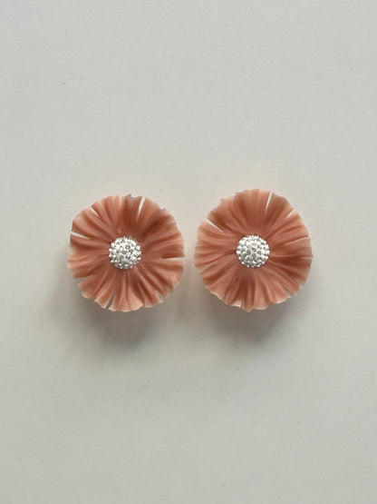 PENDIENTES ROSETTA MOCCA ROSADO