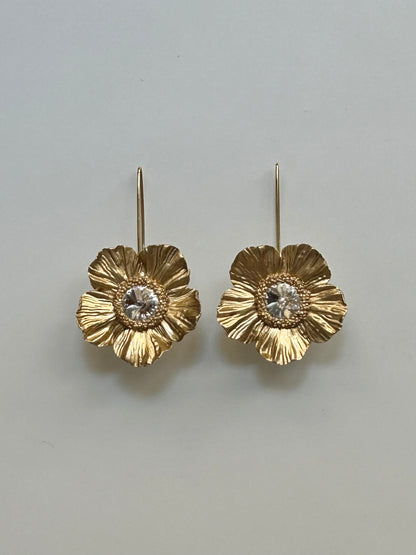 PENDIENTES ANÉMONA GOLD LANZA