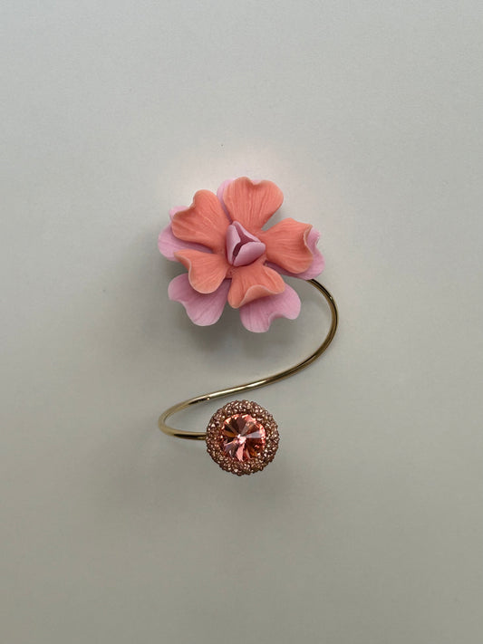 BRAZALETE PEONÍA CORAL