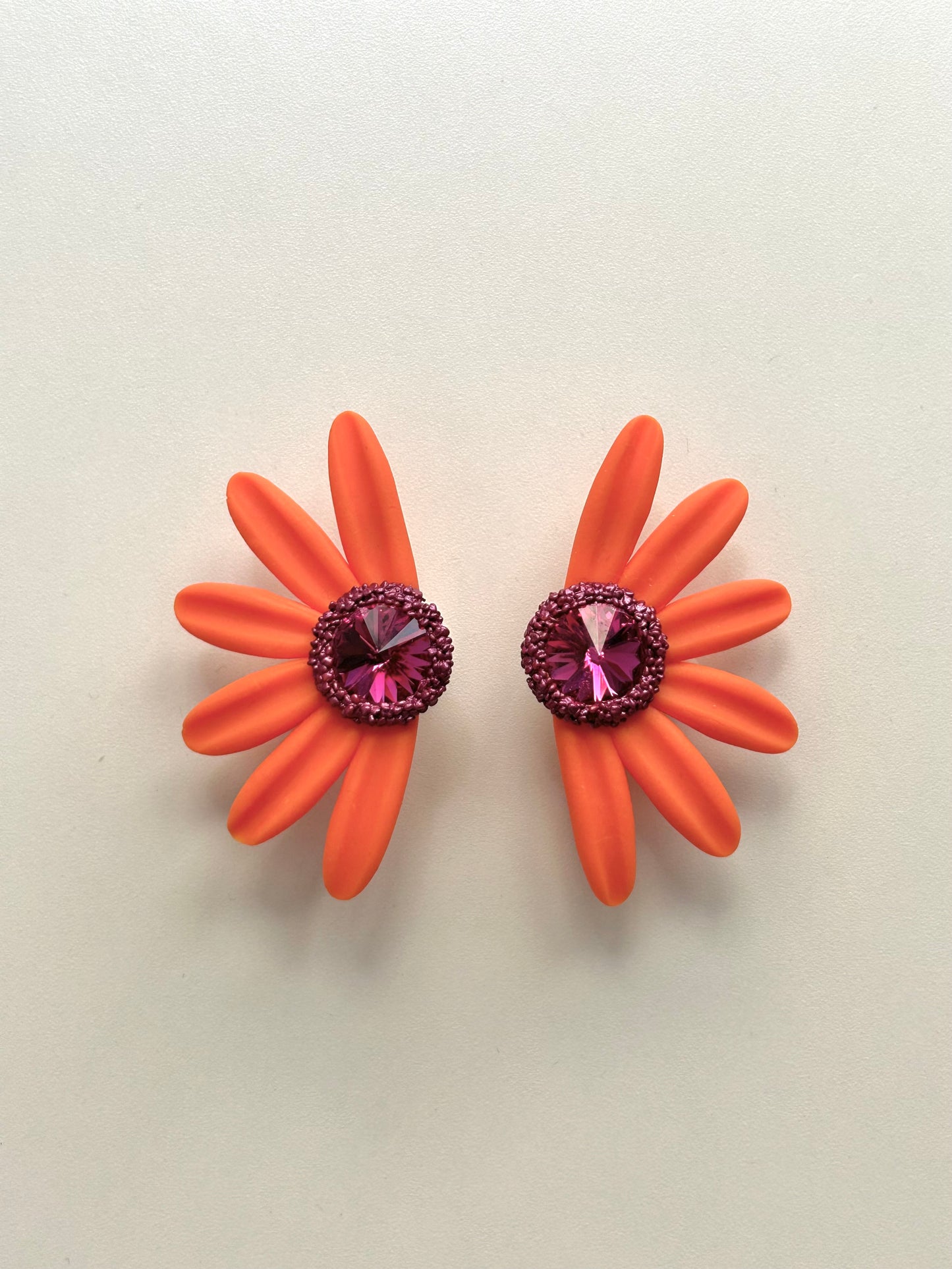 PENDIENTES DAISY PARTY NARANJA LIMITED EDITION