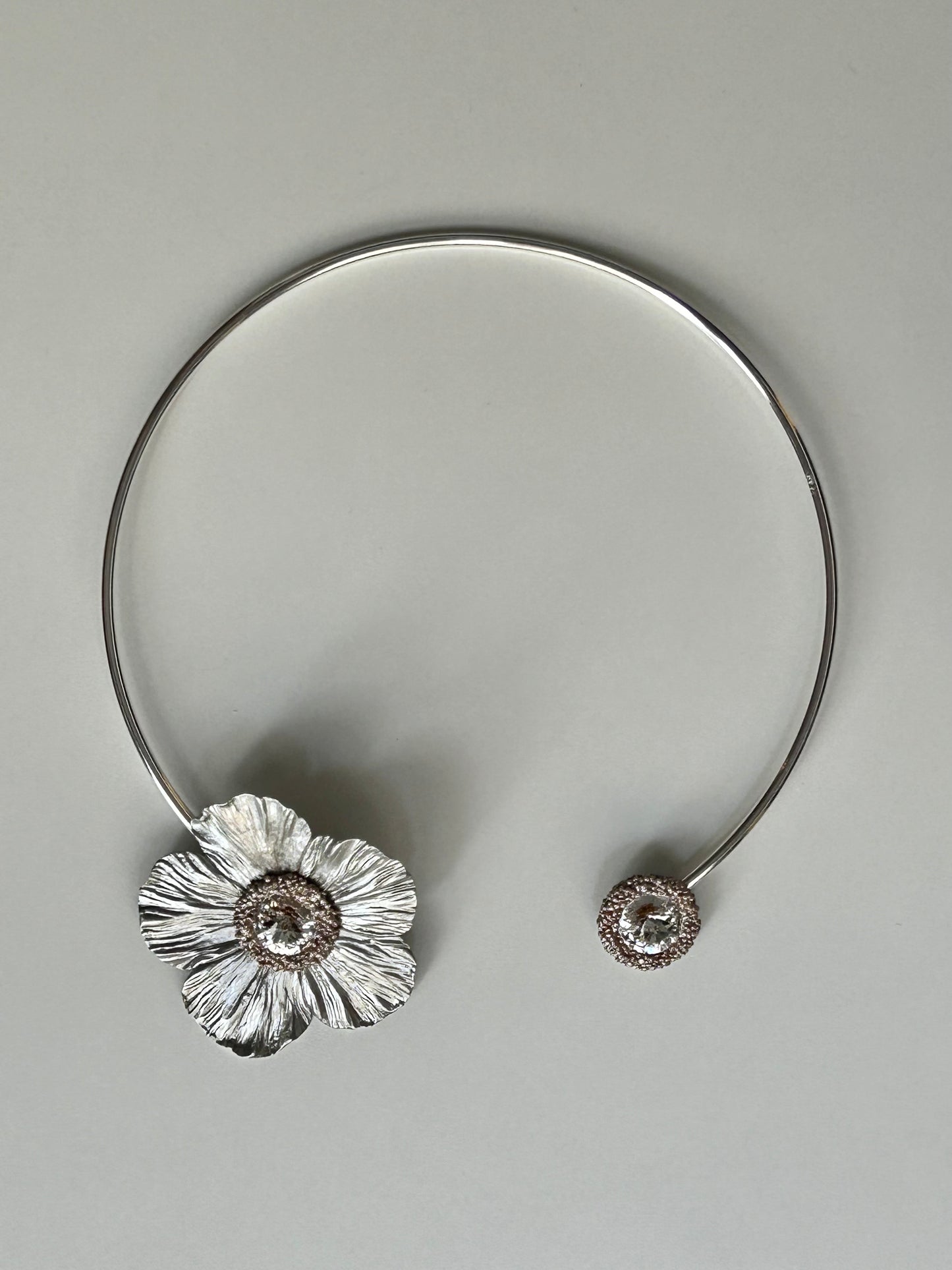 CHOKER ANÉMONA PLATA