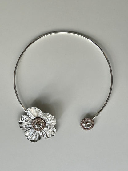 CHOKER ANÉMONA PLATA