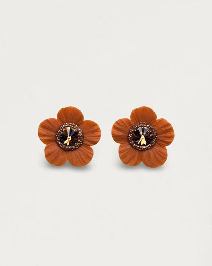 PENDIENTES ANÉMONA RUST ORANGE